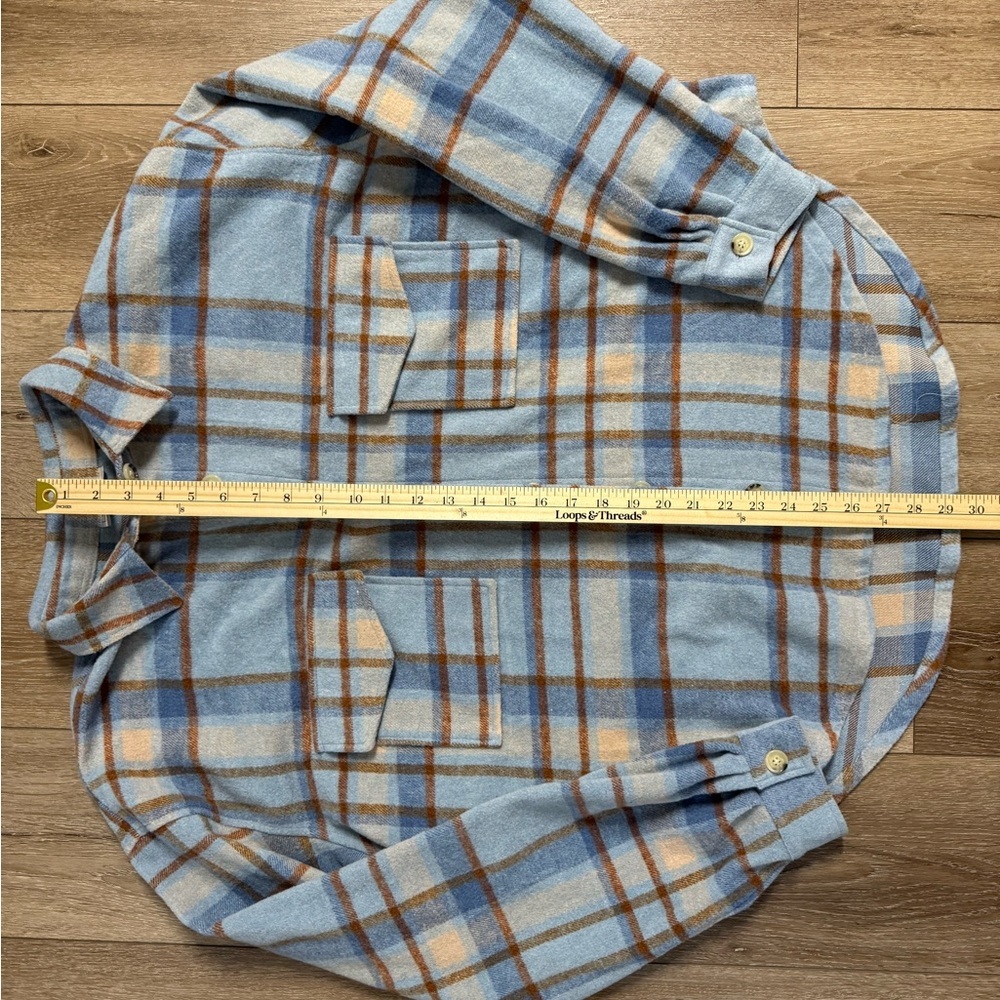 Ford Blue Plaid Button Down Shirt - Picture 5 of 9
